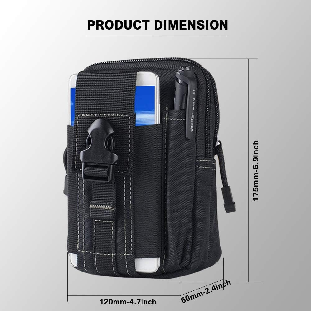 Tactical Molle Belt Pouch Mili - Edc Carry Belt ulasan dan harga