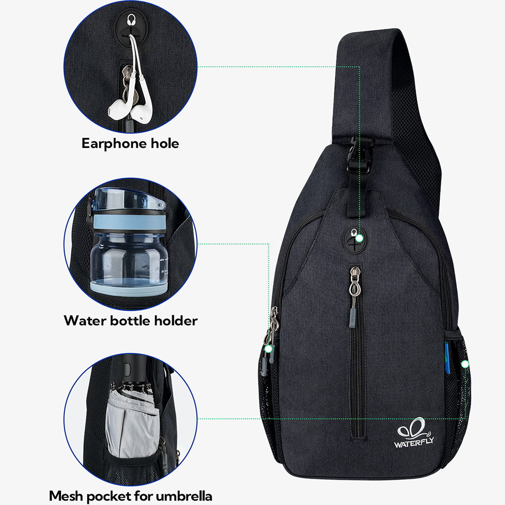 WATERFLY Crossbody Sling Bag C - Edc Carry Bag ulasan dan harga