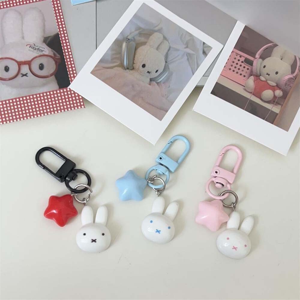 Miffy Rabbit Head Kawaii Cute  - Carabiner Keychain ulasan dan harga