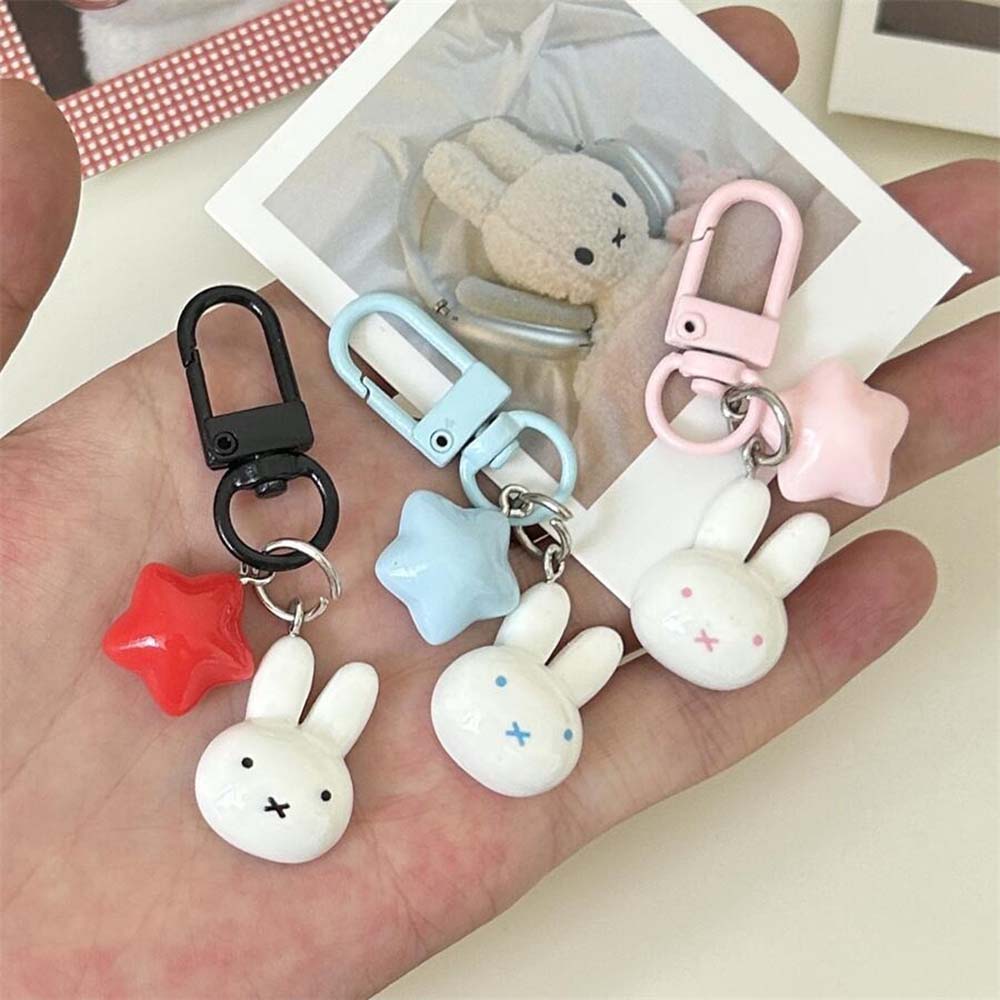 Miffy Rabbit Head Kawaii Cute  - Carabiner Keychain ulasan dan harga