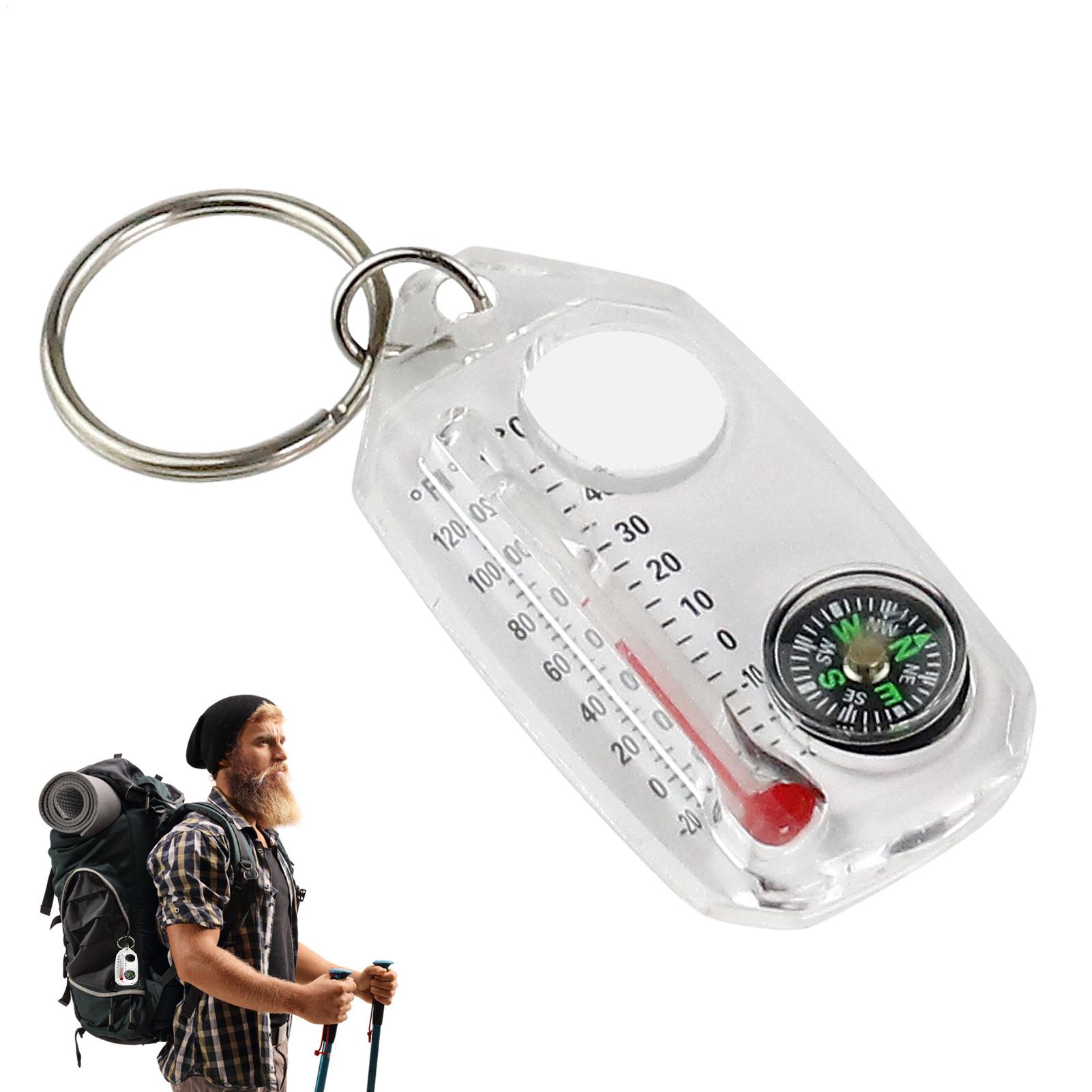 Small Keychain Compass Portabl - Compass Keychain Mini ulasan dan harga