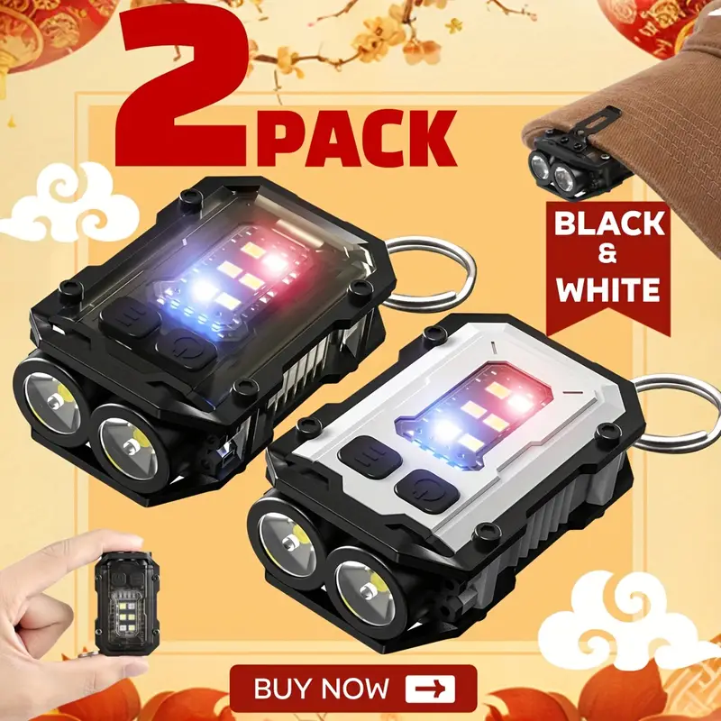 Clip-On Flashlight Rechargeabl - Keychain Flashlight ulasan dan harga