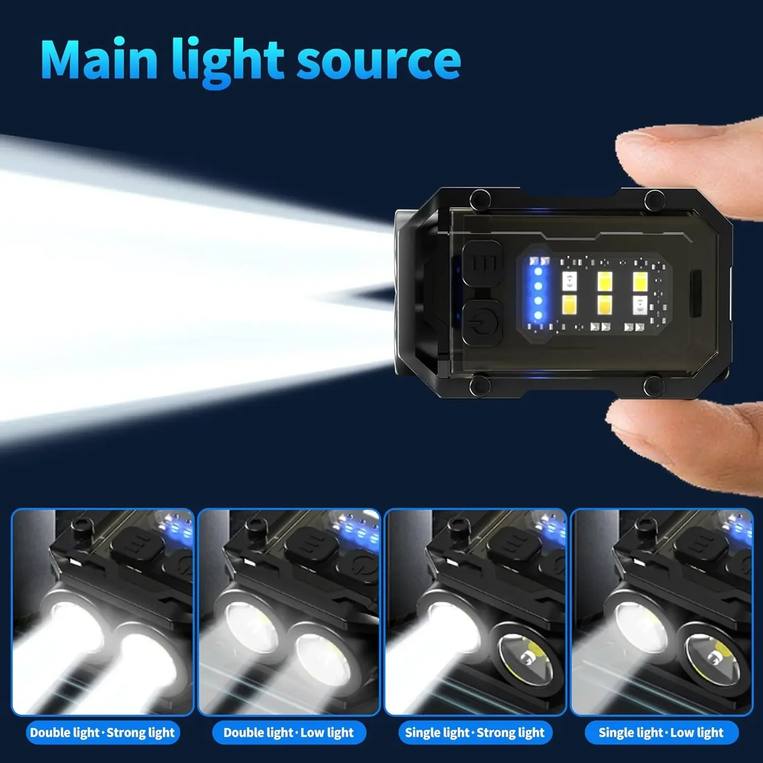 Clip-On Flashlight Rechargeabl - Keychain Flashlight ulasan dan harga