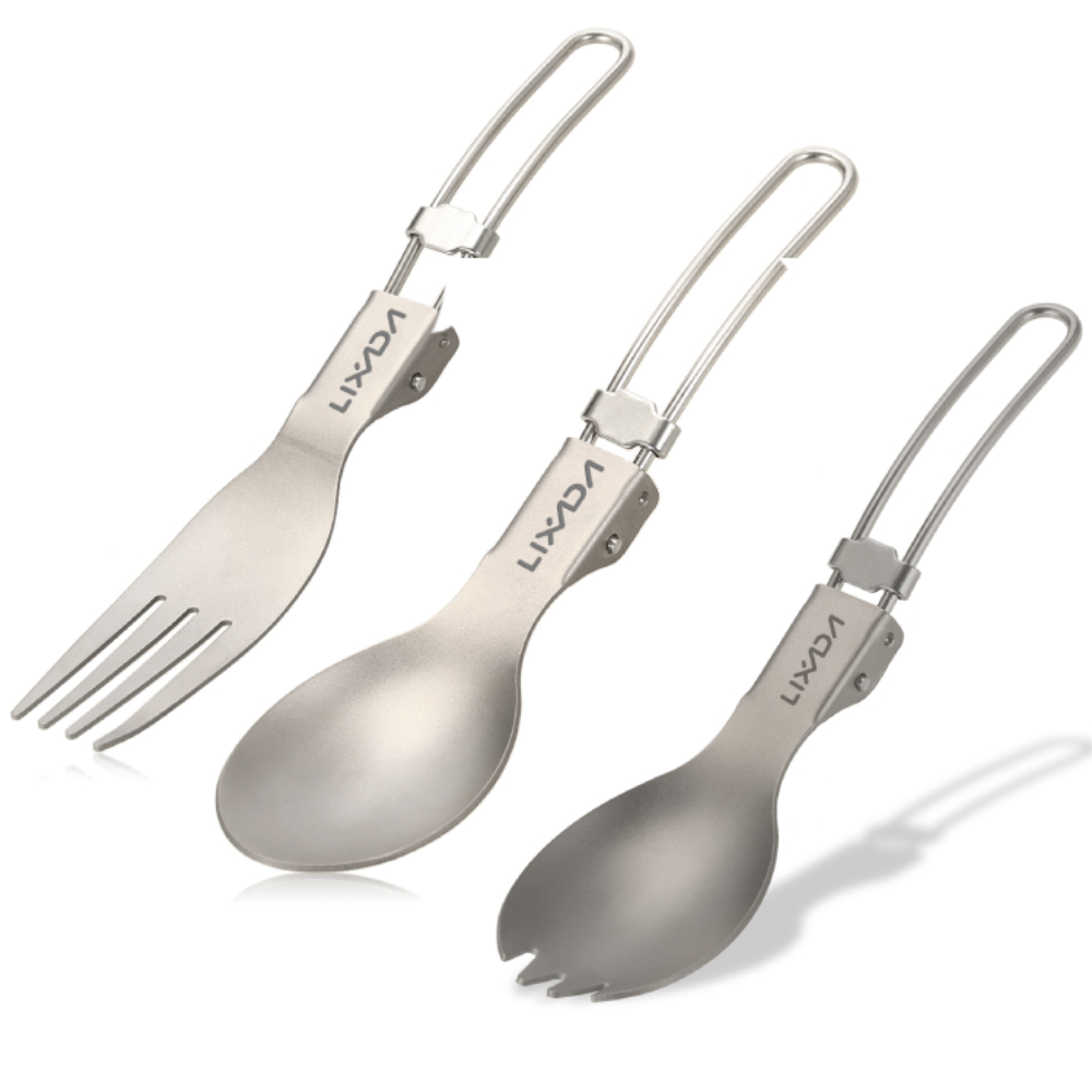 Lixada Titanium Folding Fork U - Edc Everyday Carry Knives ulasan dan harga