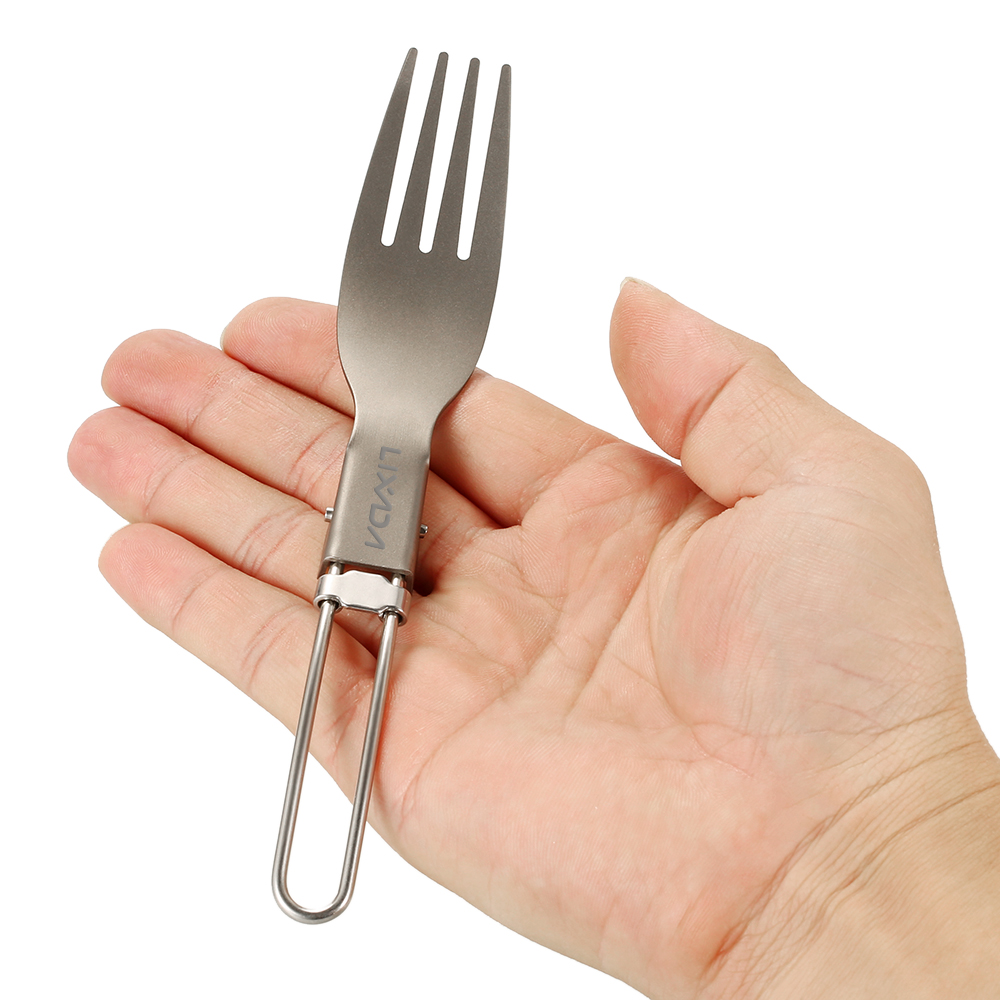 Lixada Titanium Folding Fork U - Edc Everyday Carry Knives ulasan dan harga