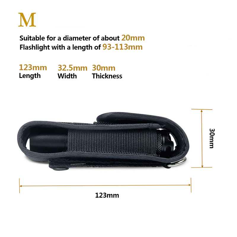 Tactical Molle Flashlight Pouc - Edc Carry Case ulasan dan harga