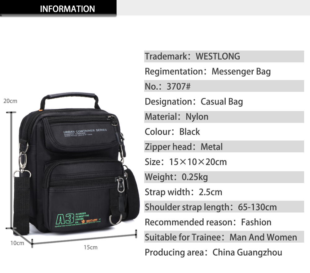 Tactical Men Messenger Nylon B - Edc Carry Bag ulasan dan harga