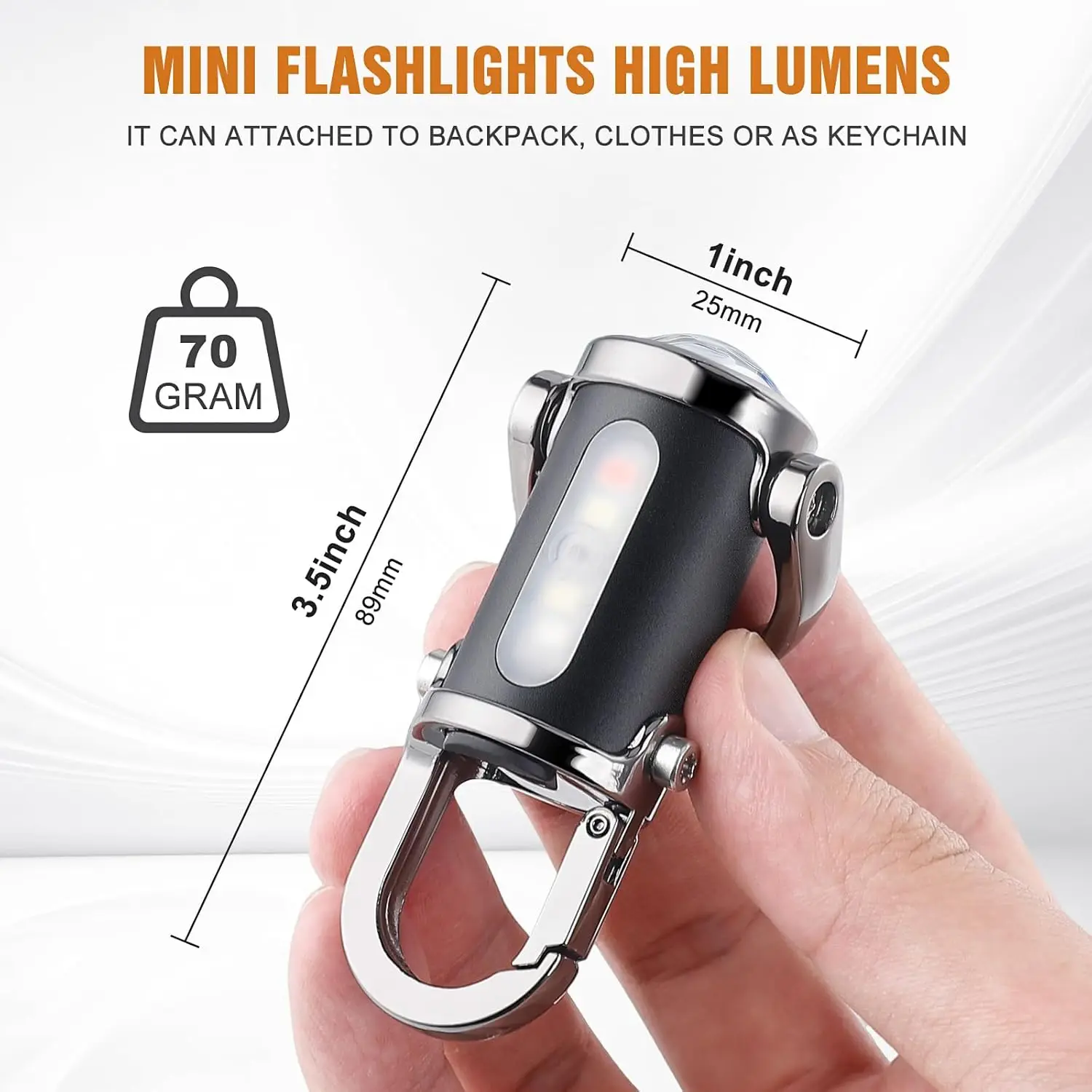 Mini Keychain Flashlight Recha - Keychain Flashlight ulasan dan harga