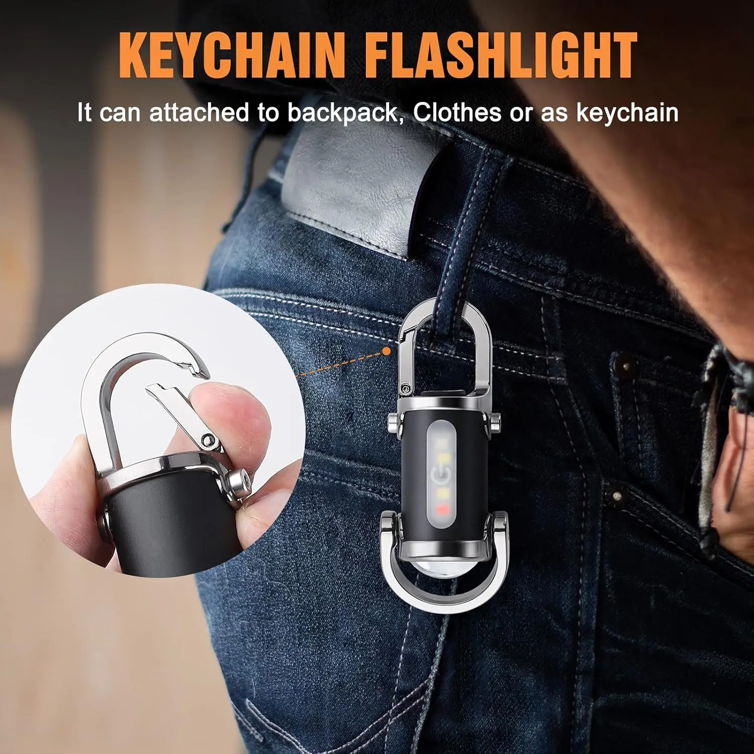 Mini Keychain Flashlight Recha - Keychain Flashlight ulasan dan harga