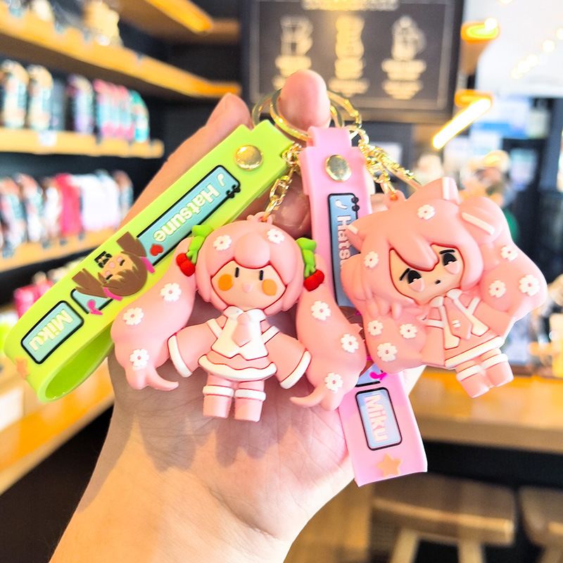 Hatsune Miku Keychain Cartoon  - Carabiner Keychain ulasan dan harga