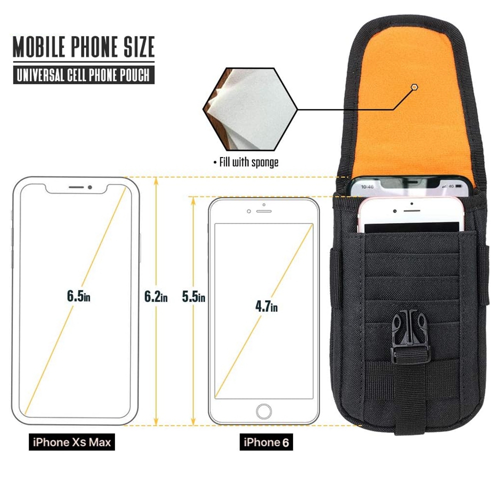 Tactical Phone Pouch Molle,Sma - Edc Carry Pouch ulasan dan harga