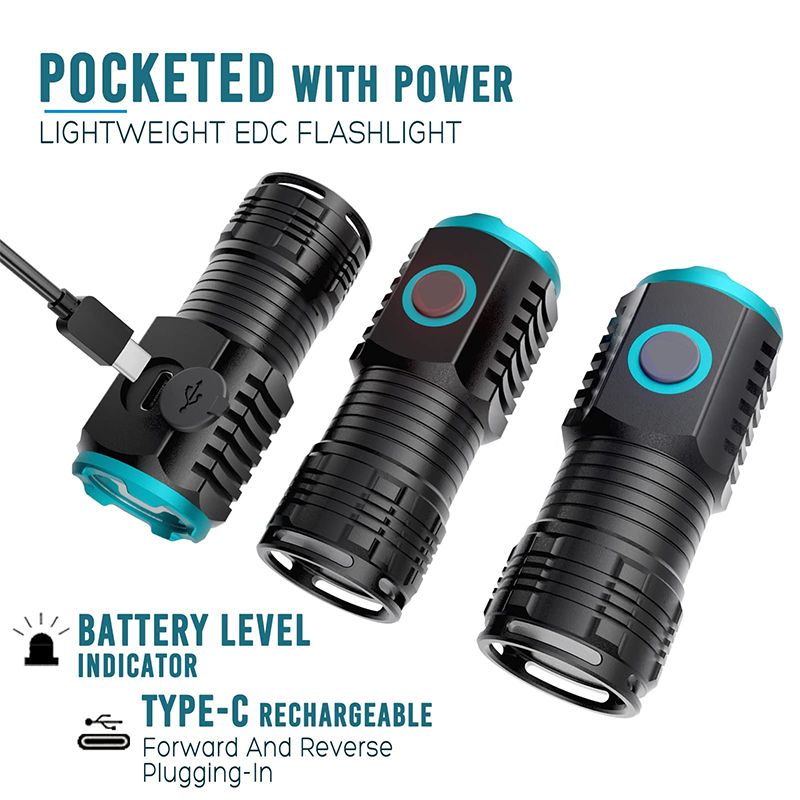 Type-C USB Rechargeable Pocket - Edc Day Carry ulasan dan harga