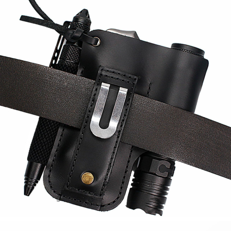 EDC Leather Flashlight Tool Ho - Edc Carry Pouch ulasan dan harga