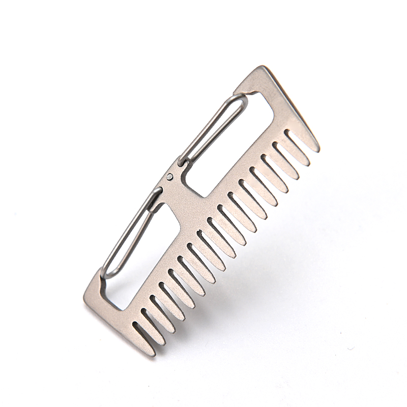 Titanium Alloy Comb EDC Multi- - Comb Pocket Titanium ulasan dan harga