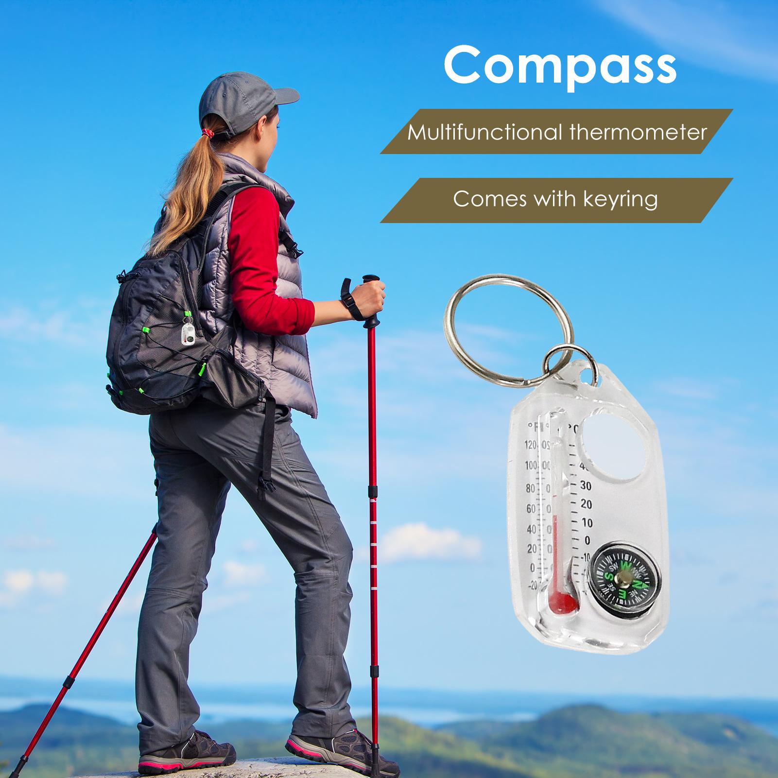 Multi-function Mini Keychains  - Compass Keychain Mini ulasan dan harga
