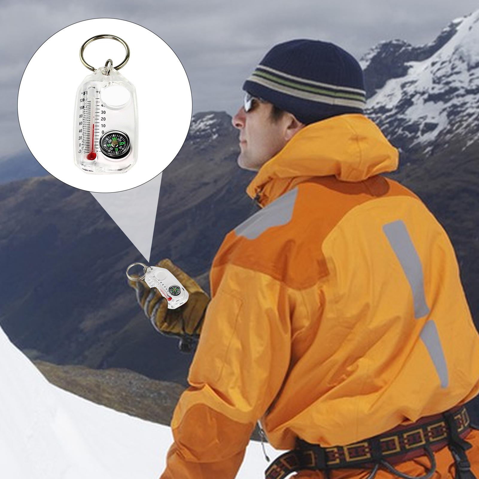 Multi-function Mini Keychains  - Compass Keychain Mini ulasan dan harga