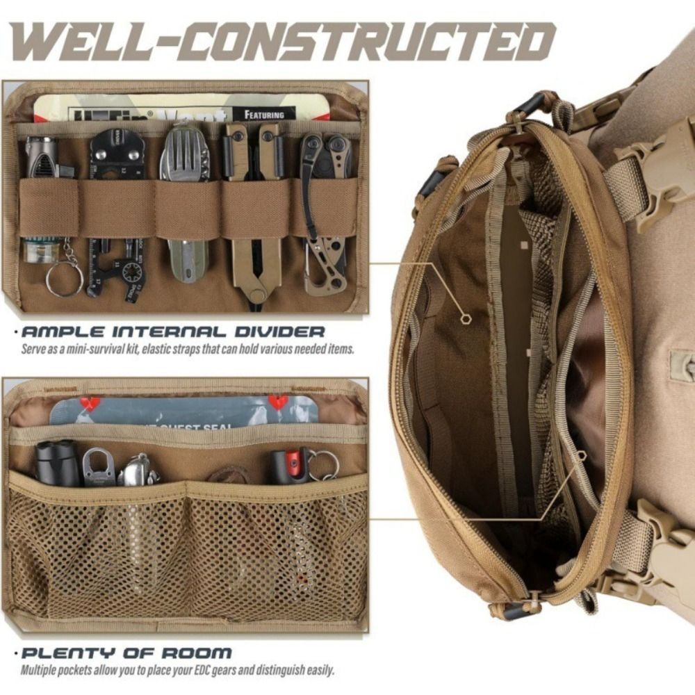 Fashion 1000D Nylon Men Chest  - Edc Carry Items ulasan dan harga