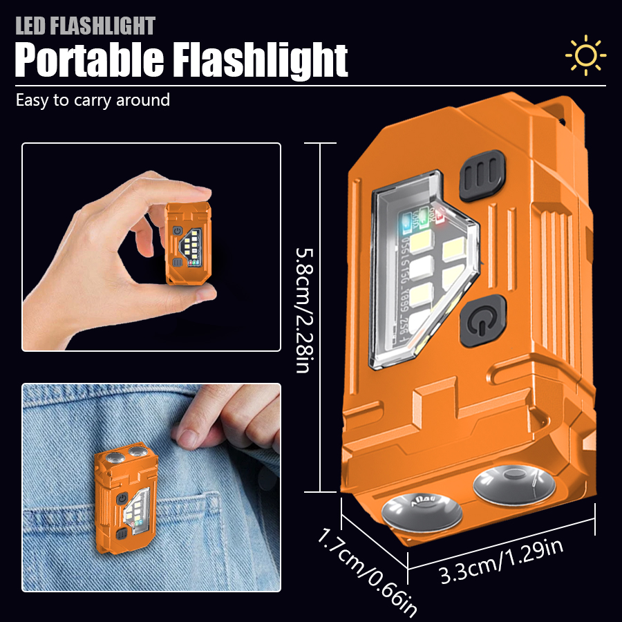 Mini Keychain EDC Flashlight R - Keychain Flashlight ulasan dan harga