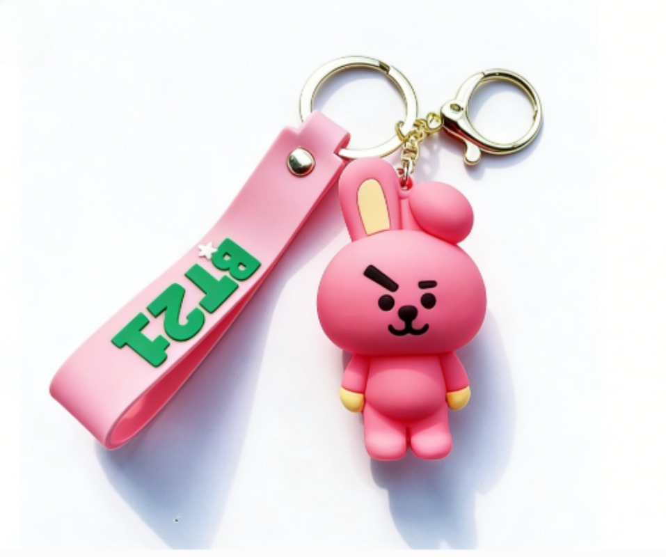 New BT21 Koya RJ Shooky Cooky  - Carabiner Keychain ulasan dan harga