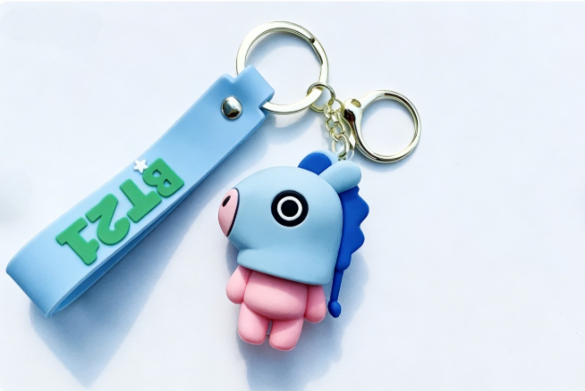 New BT21 Koya RJ Shooky Cooky  - Carabiner Keychain ulasan dan harga