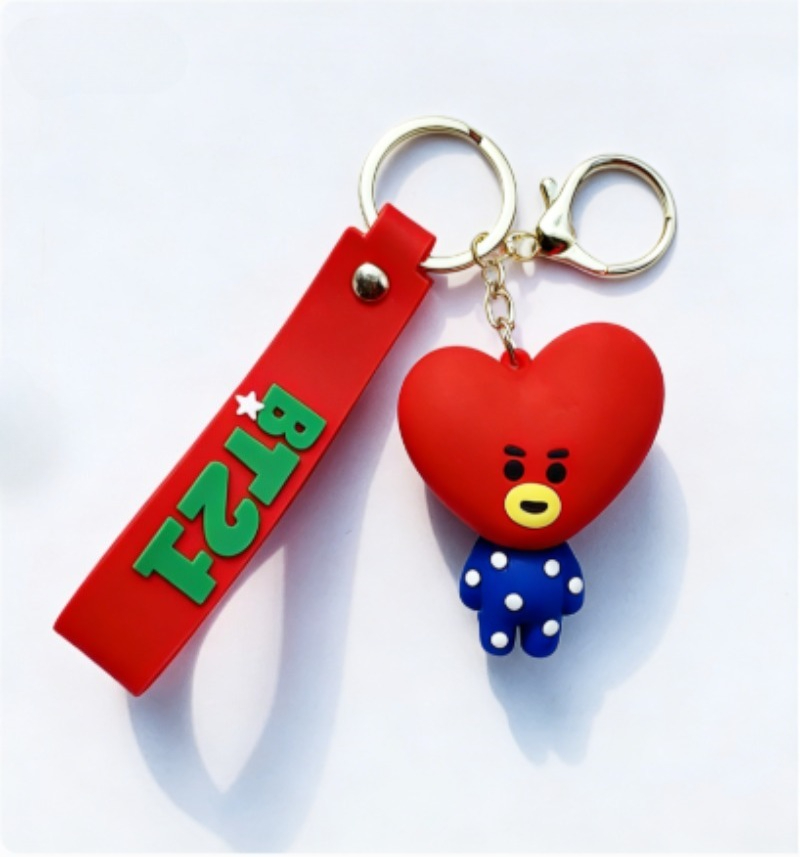 New BT21 Koya RJ Shooky Cooky  - Carabiner Keychain ulasan dan harga