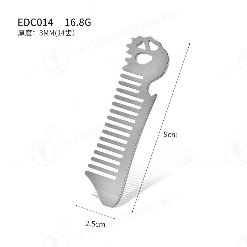 Titanium Alloy Men Oil Head St - Comb Pocket Titanium ulasan dan harga