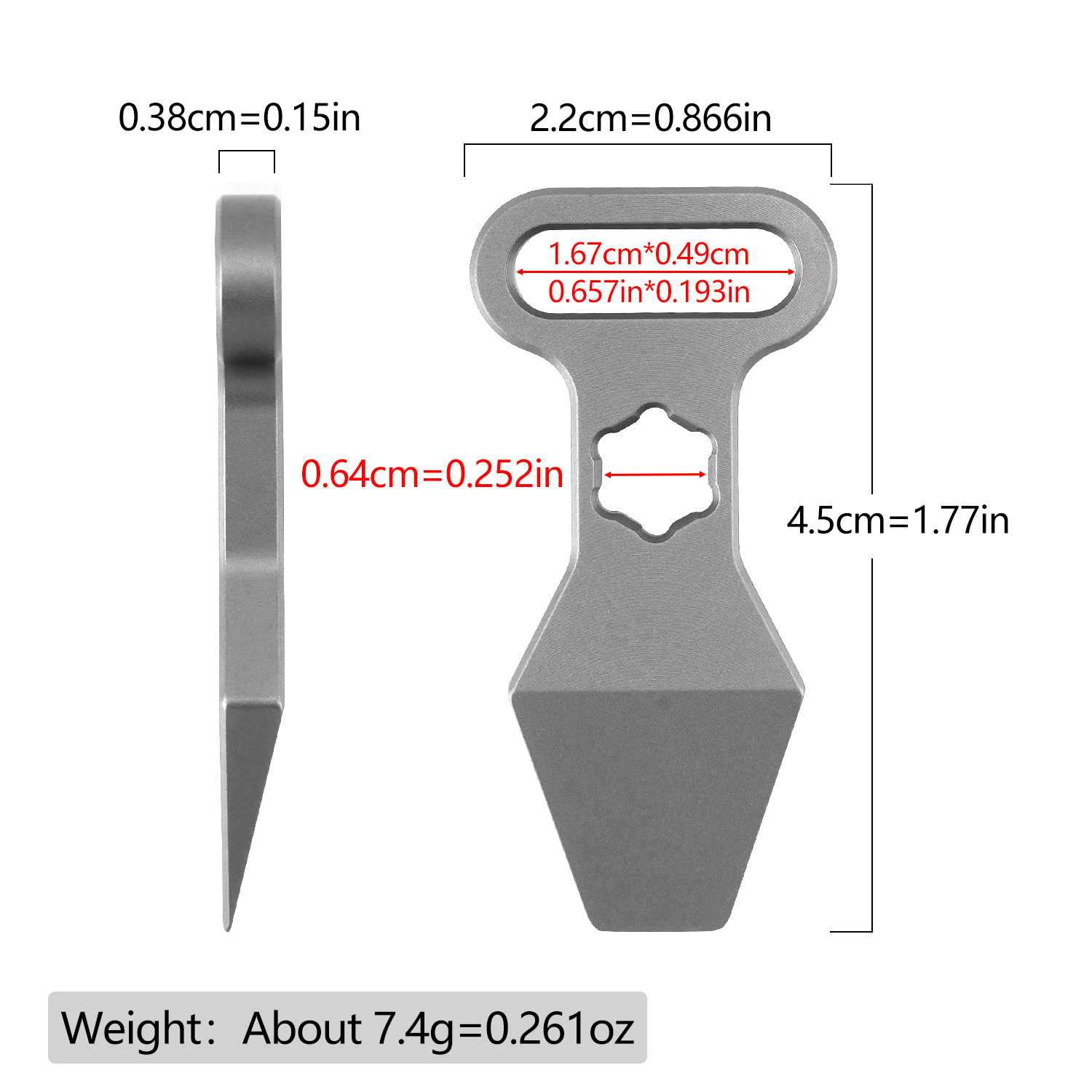 TC4 Titanium Alloy Keychain Pe - Edc Day Carry ulasan dan harga