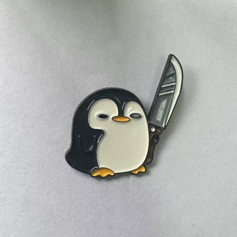 Funny Penguin Holding Big Knif - Edc Everyday Carry Knives ulasan dan harga