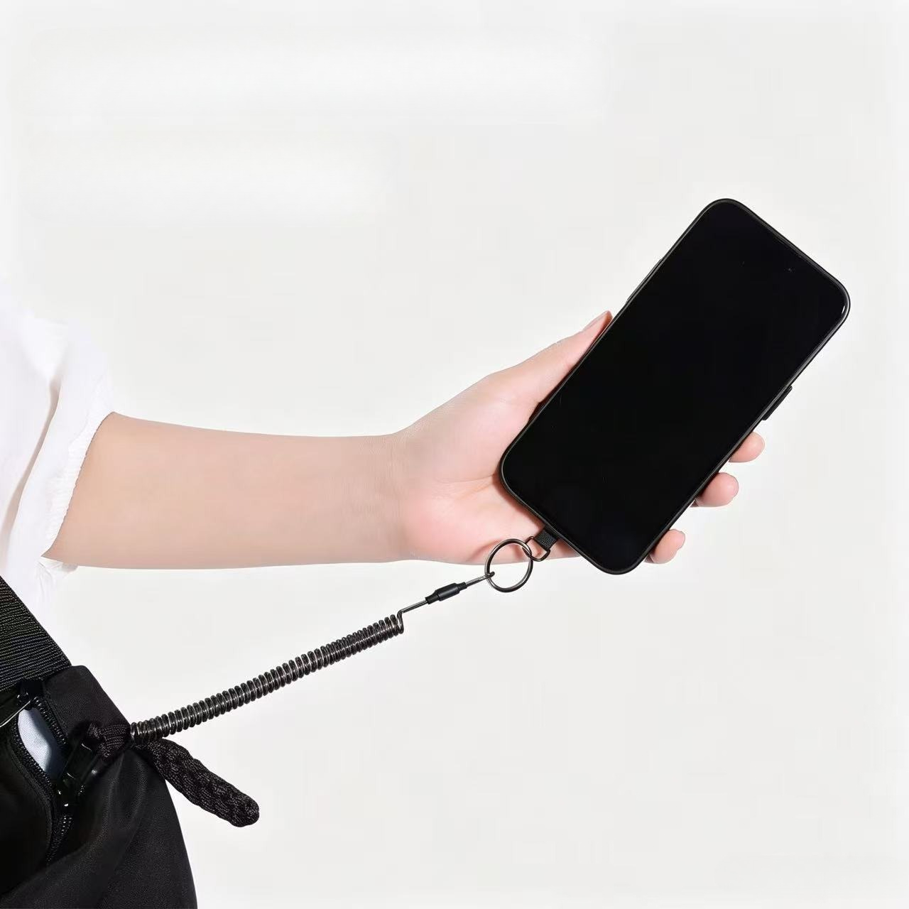Anti-Lost Flexible Phone Ropes - Carabiner Keychain ulasan dan harga