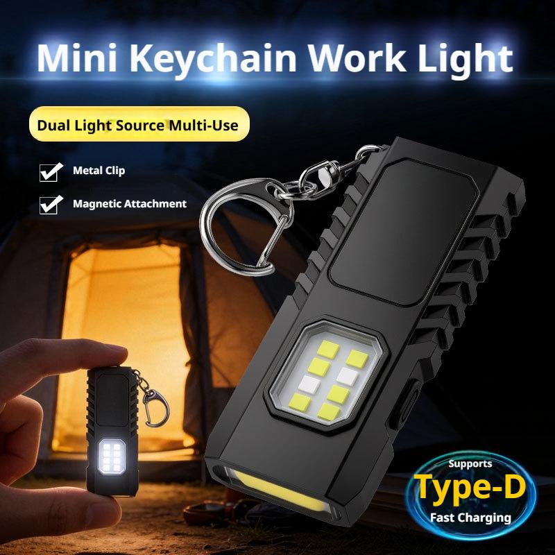 Multifunctional USB Rechargeab - Keychain Flashlight ulasan dan harga