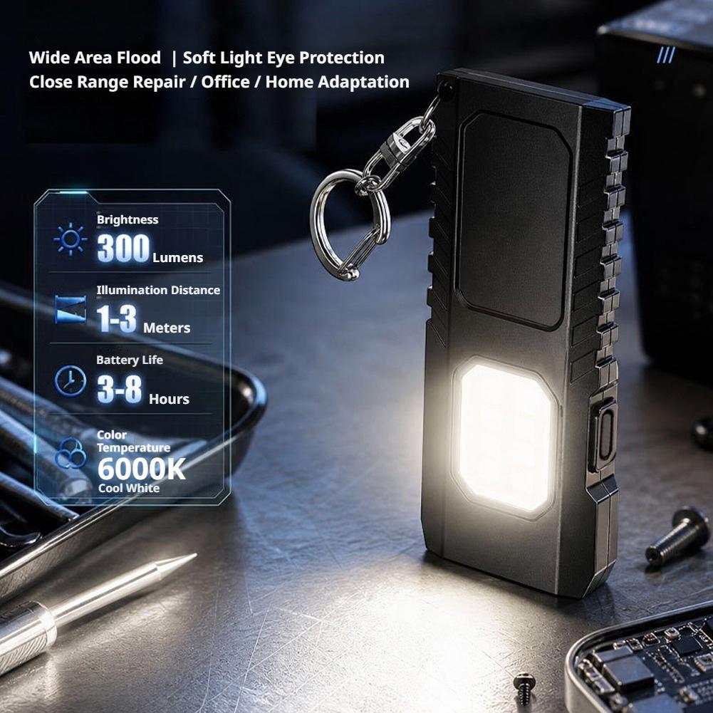 Multifunctional USB Rechargeab - Keychain Flashlight ulasan dan harga