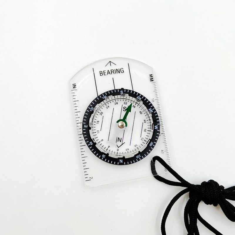 1pc/2pc New Outdoor mini Acryl - Compass Keychain Mini ulasan dan harga