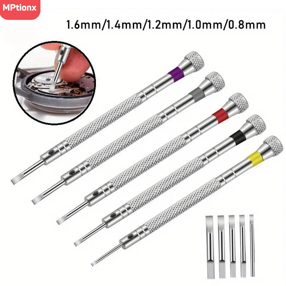 5pcs/set 0.8-1.6mm Steel Screw - Micro Screwdriver Kit ulasan dan harga