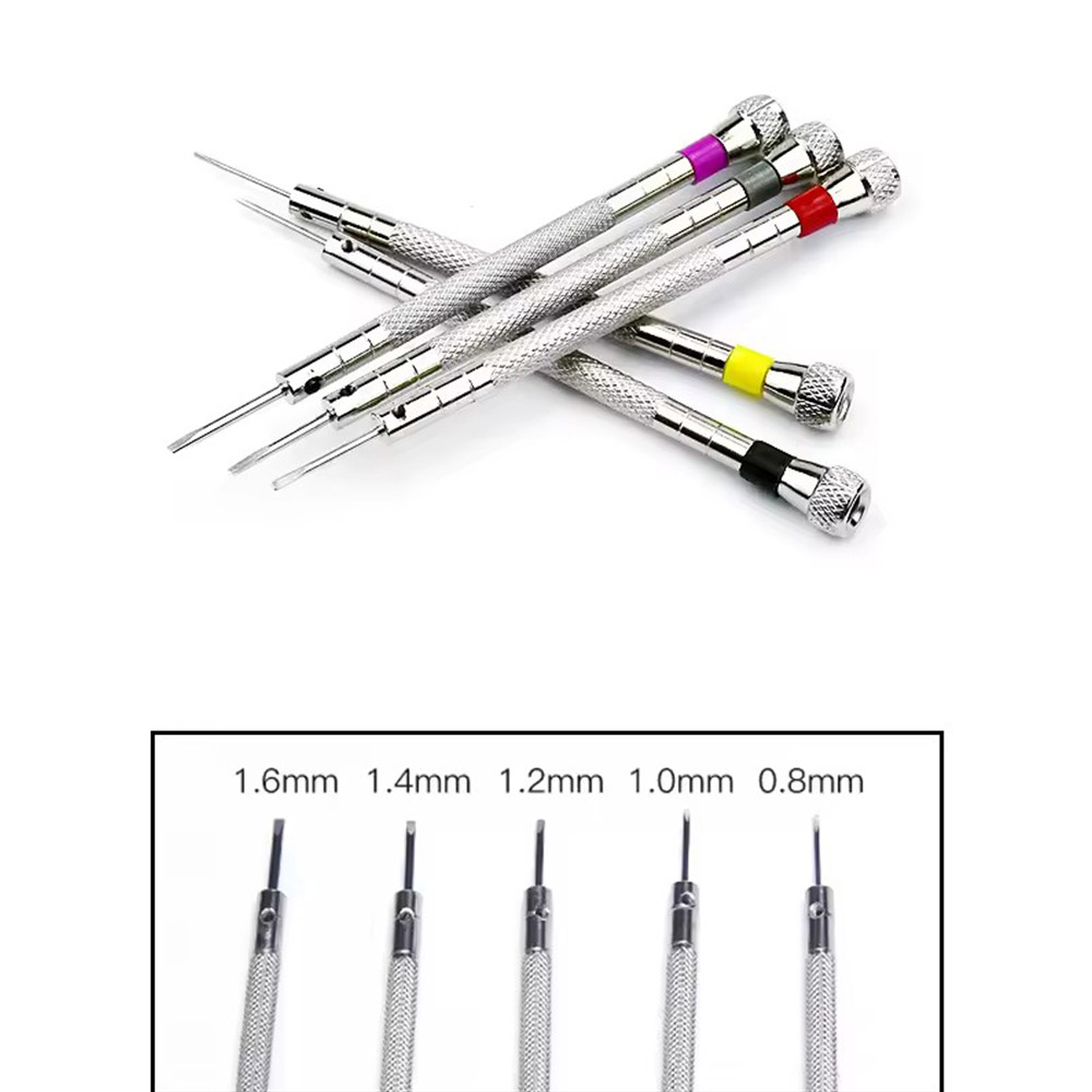 5pcs/set 0.8-1.6mm Steel Screw - Micro Screwdriver Kit ulasan dan harga