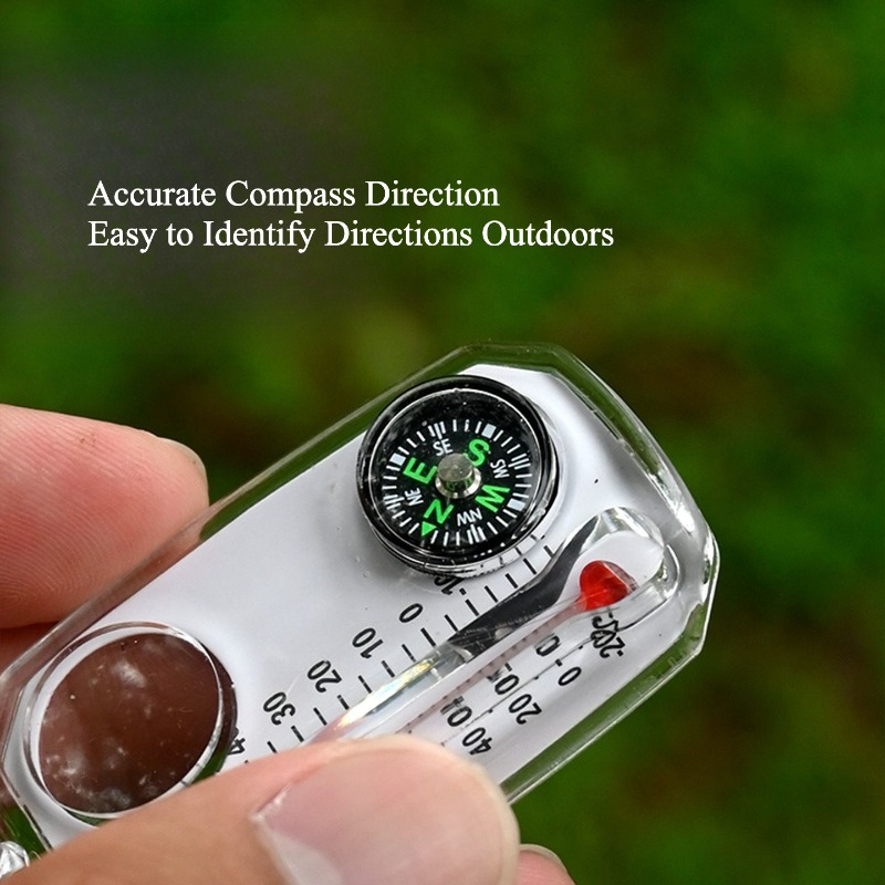 Outdoor Survival Compass Keych - Compass Keychain Mini ulasan dan harga