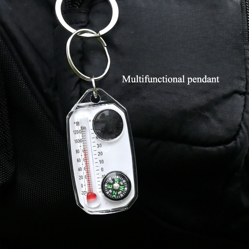 Outdoor Survival Compass Keych - Compass Keychain Mini ulasan dan harga