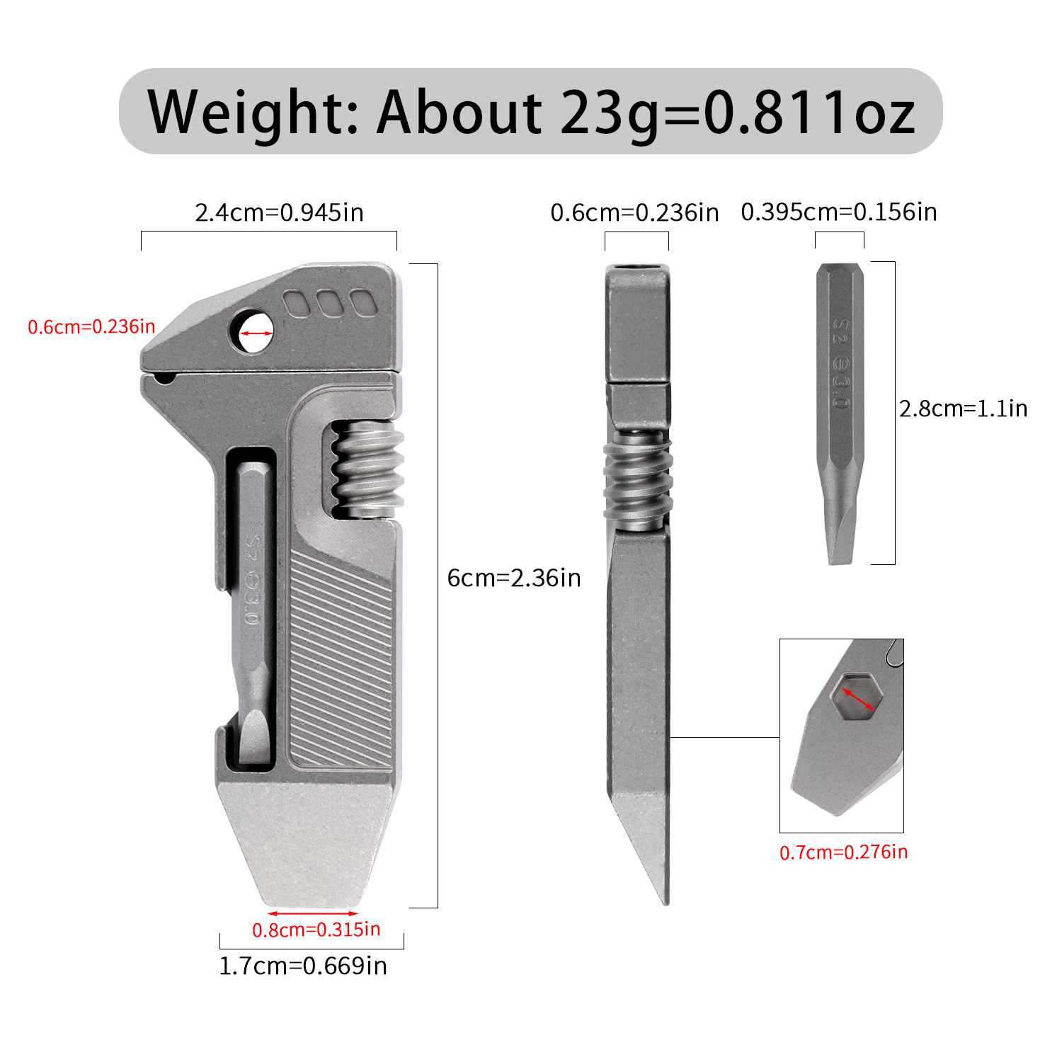 Titanium Alloy Mini EDC Multi  - Edc Everyday Carry Gear ulasan dan harga