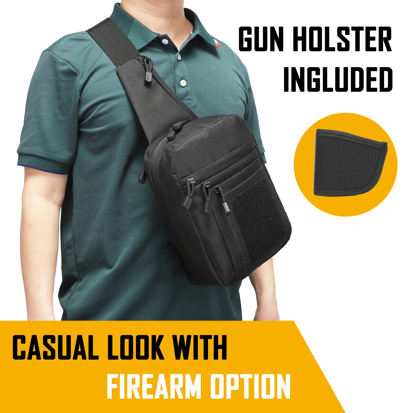 Concealed Carry Crossbody Bag  - Edc Carry Pouch ulasan dan harga